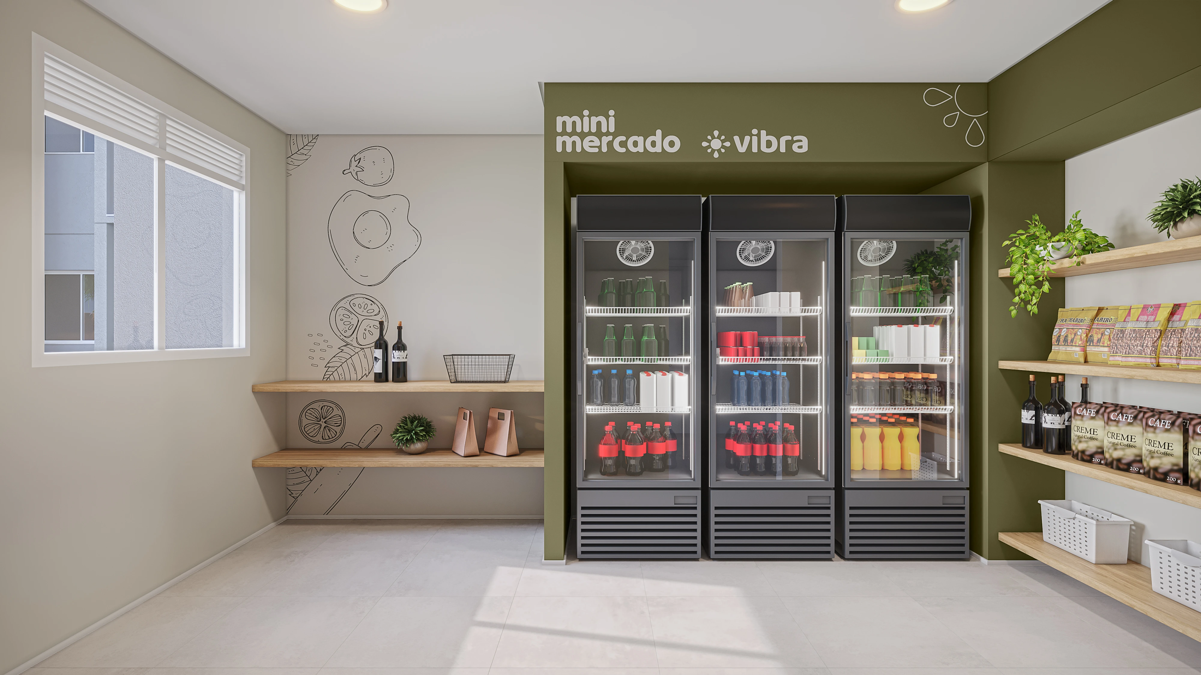 Mini mercado do Vibra Parque Vila Prudente